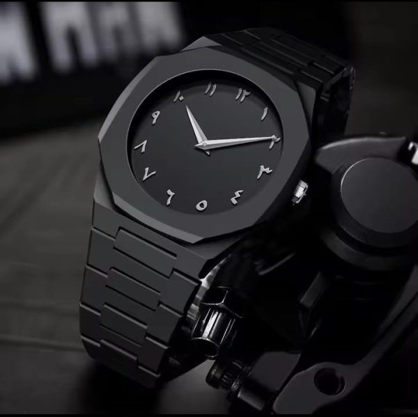 Arabic Dial Black Aura Watch
