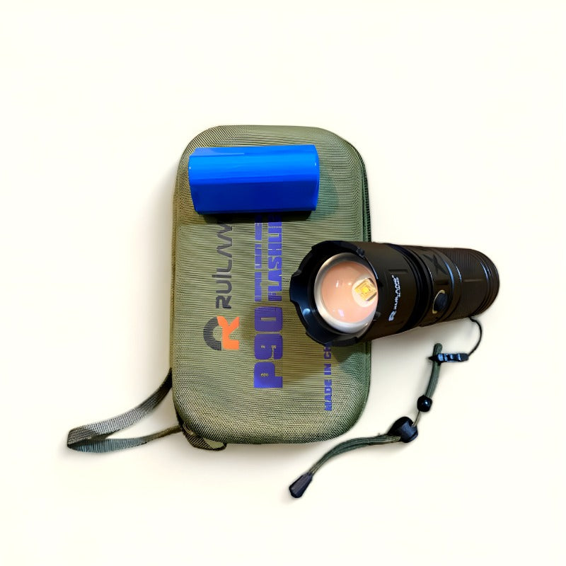 Ruilang P90 High Power Rechargeable LED Flashlight