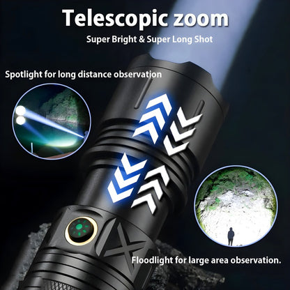 Ruilang P90 High Power Rechargeable LED Flashlight